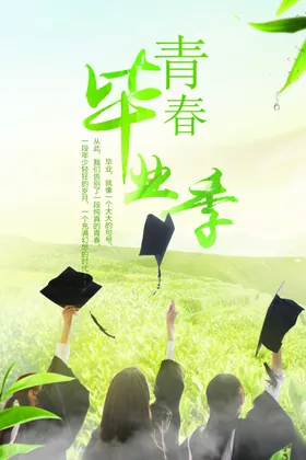 毕业季海报致青春晚会宣传