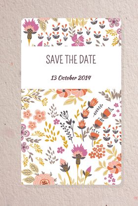 花草无缝背景海报