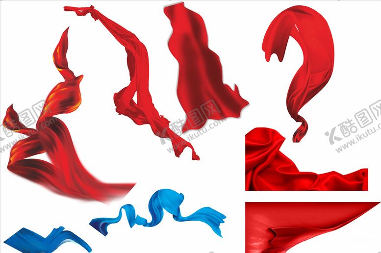 编号：75297410310307588552【酷图网】源文件下载-红色飘带