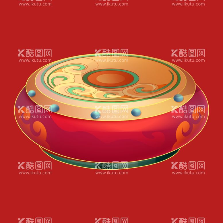 编号：90327103072221564503【酷图网】源文件下载-手绘花鼓大鼓