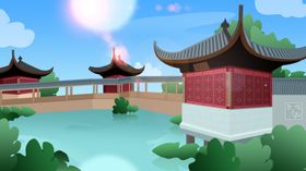 中国风建筑插画