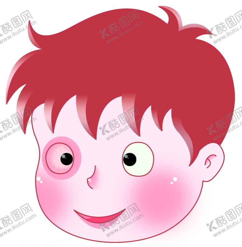 编号：32418009290544401009【酷图网】源文件下载-小孩矢量图表情儿童头