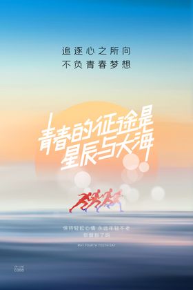 爱国青年海报