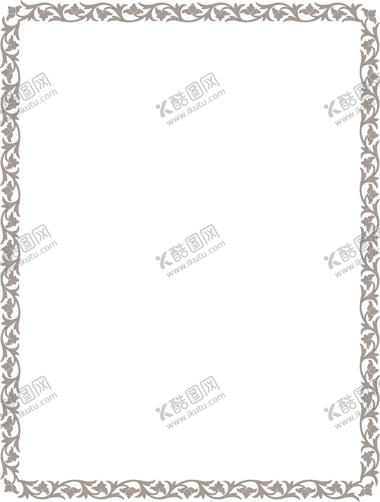 编号：32612510030836306535【酷图网】源文件下载-简约花纹边框