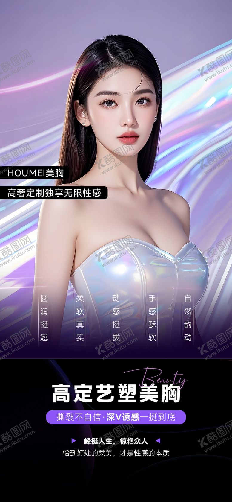 编号：60875511251611472939【酷图网】源文件下载-丰胸隆胸海报