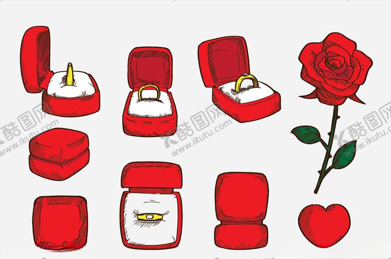 编号：74112609260704001652【酷图网】源文件下载-钻戒盒