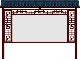 超市镂空铁艺矢量图