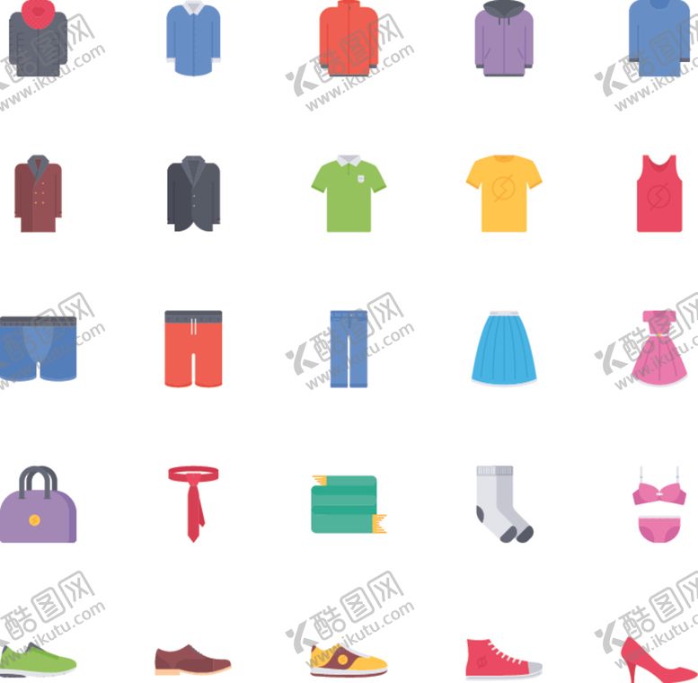 编号：50294103270036253134【酷图网】源文件下载-时尚服饰图标