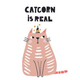 卡通猫狗创意插画