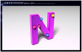 创意字母N