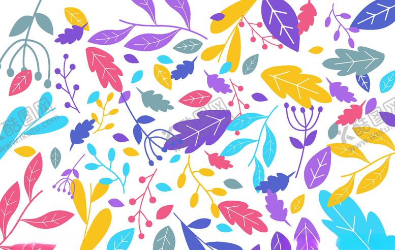 编号：64548109270307305801【酷图网】源文件下载-叶子背景