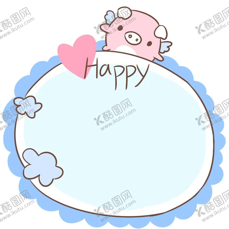 编号：24624911260654162874【酷图网】源文件下载-卡通边框PNG 可爱相框 标签