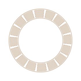 国风古式中式几何花纹圆环矢量图