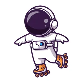 卡通宇航员Q版天太空