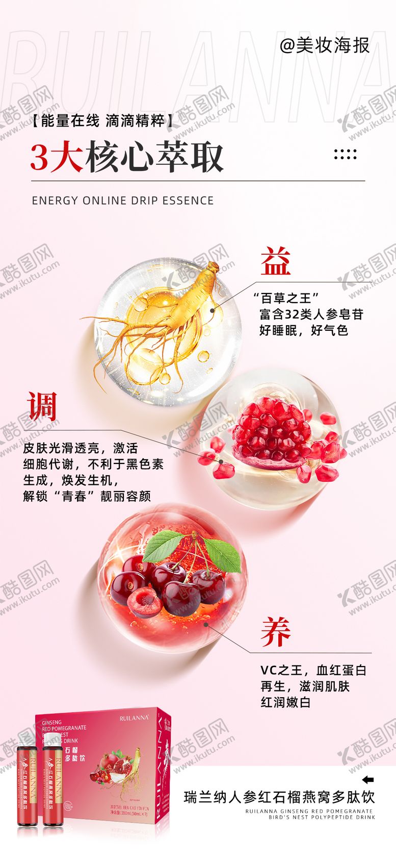 编号：18491901250223229354【酷图网】源文件下载-美妆产品成分海报