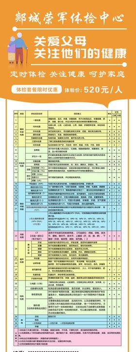 医院体检中心开业海报