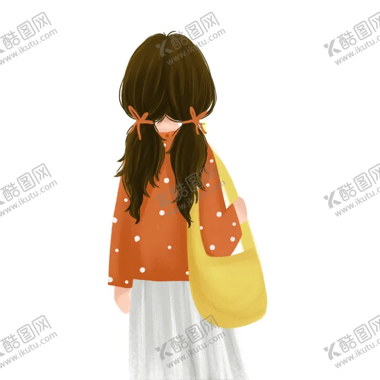 编号：10195204191200075569【酷图网】源文件下载-水彩手绘女孩
