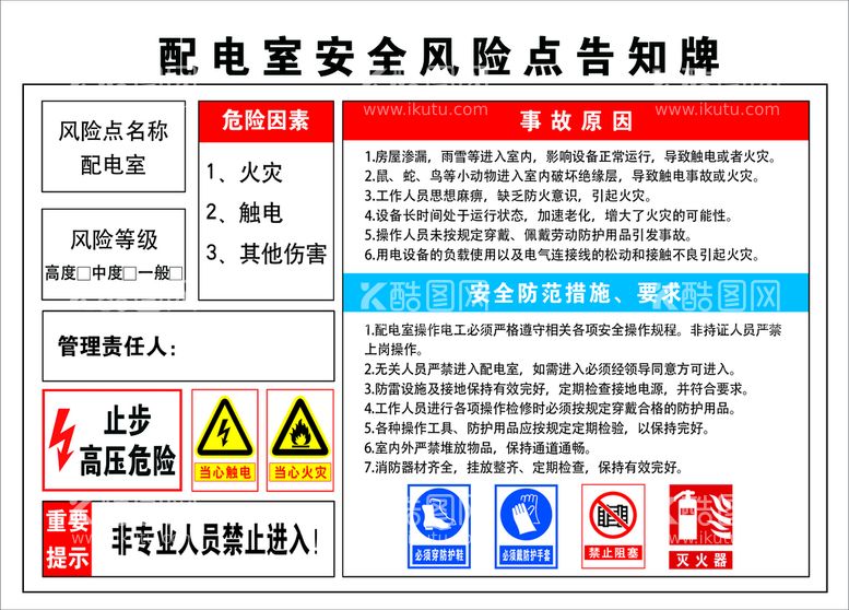 编号：32498109220032304786【酷图网】源文件下载-配电室安全