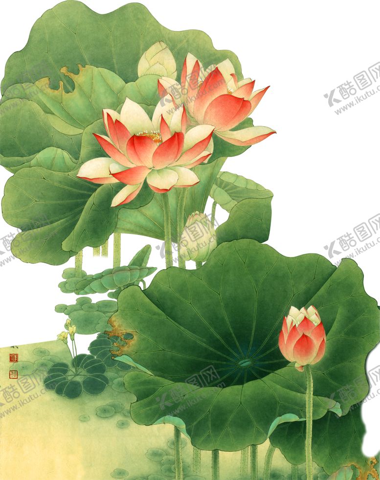 编号：62116909191443206553【酷图网】源文件下载-荷花元素