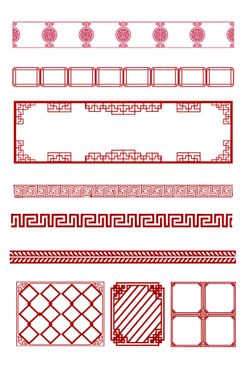 花纹边框中国风底纹