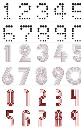 卡通数字