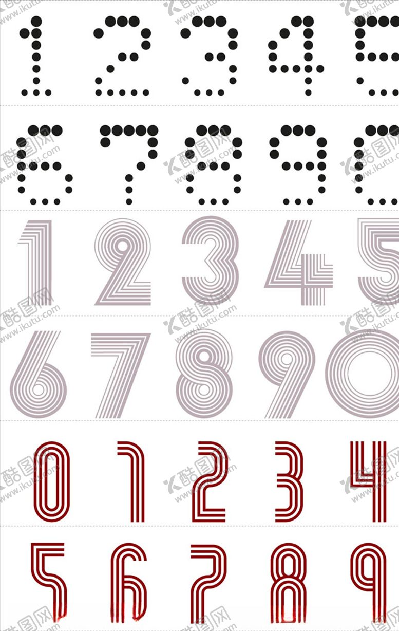 编号：21388307041829073477【酷图网】源文件下载-卡通数字