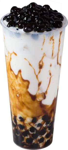 最新奶茶元素黑糖bobo醇奶