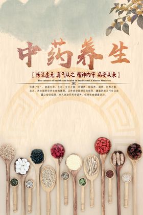 中药养生氛围活动促销优惠海报