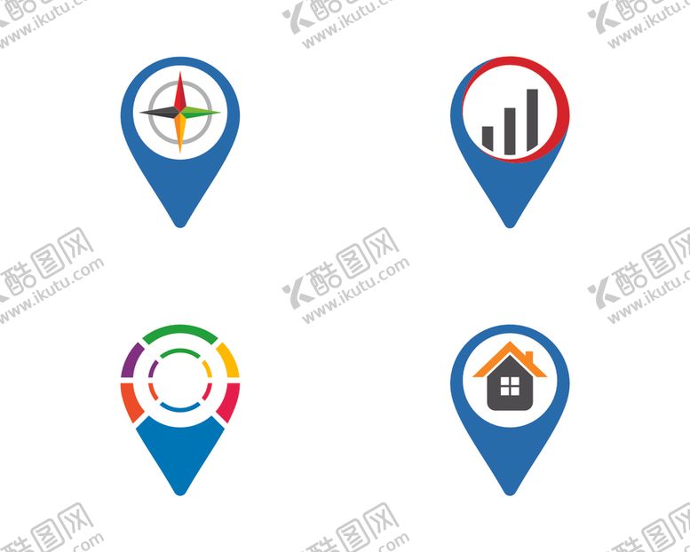 编号：58317207050549436078【酷图网】源文件下载-指针徽标图标