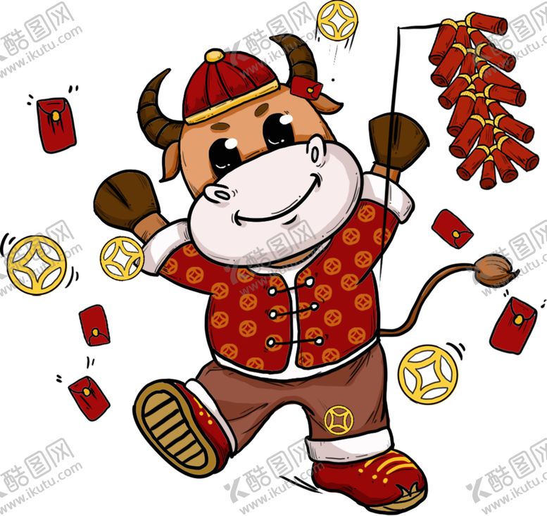 编号：29425504250258016670【酷图网】源文件下载-卡通牛年
