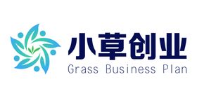 创业logo小草英文汉字