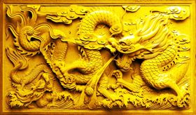 鱼缸背景中国龙文化贴图