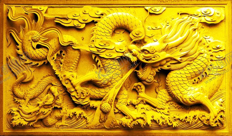 编号：89234707130702474042【酷图网】源文件下载-鱼缸背景中国龙文化贴图
