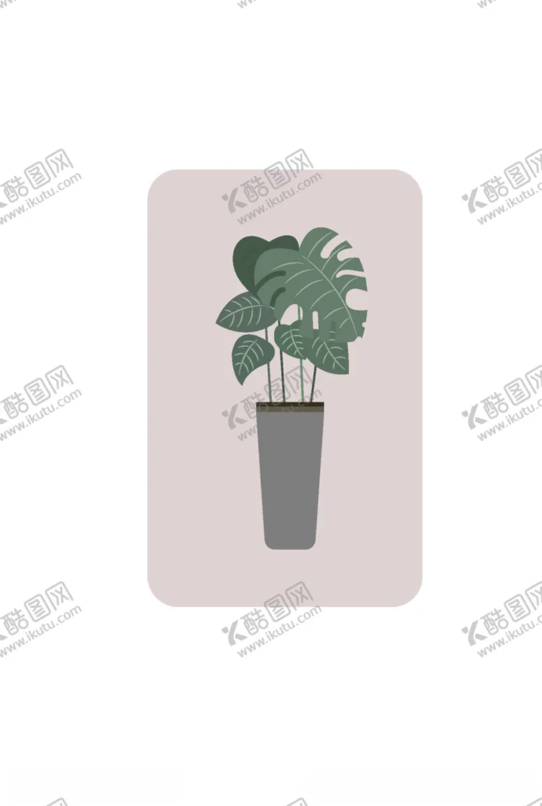 编号：65673710172048326312【酷图网】源文件下载-绿植插画
