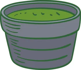 抹茶相关绿色卡通矢量图