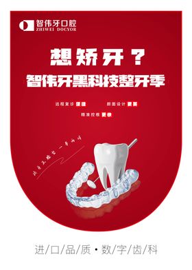 牙齿矫正吊旗