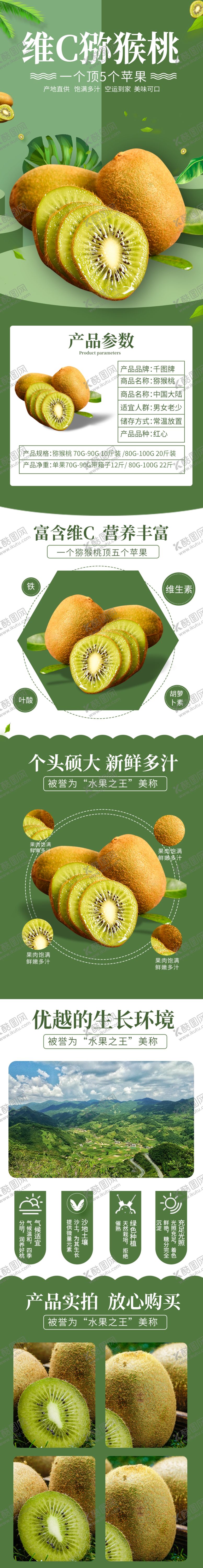 编号：76678409251419208508【酷图网】源文件下载-水果猕猴桃促销详情页