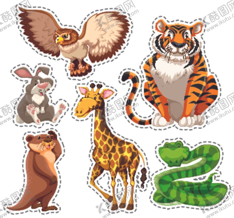 编号：29501209231822095902【酷图网】源文件下载-卡通动物素材