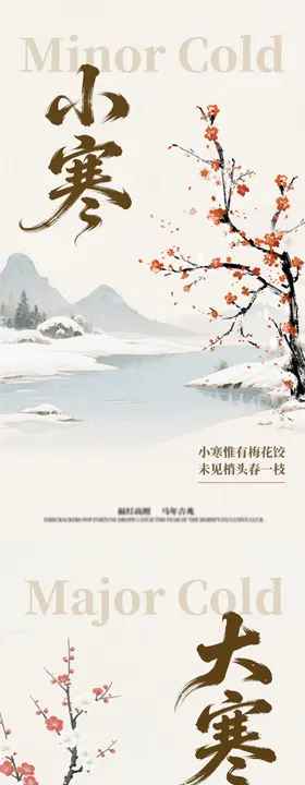 小寒大寒地产系列海报