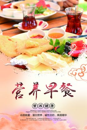 营养早餐海报