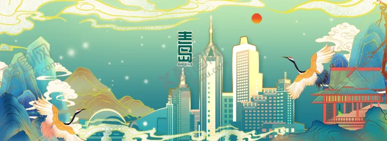 编号：85297404200520076864【酷图网】源文件下载-国潮城市