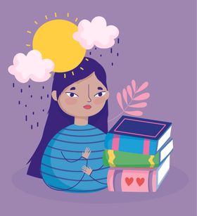 卡通手绘女生