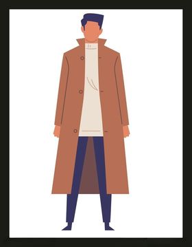 手绘男人男孩卡通动画
