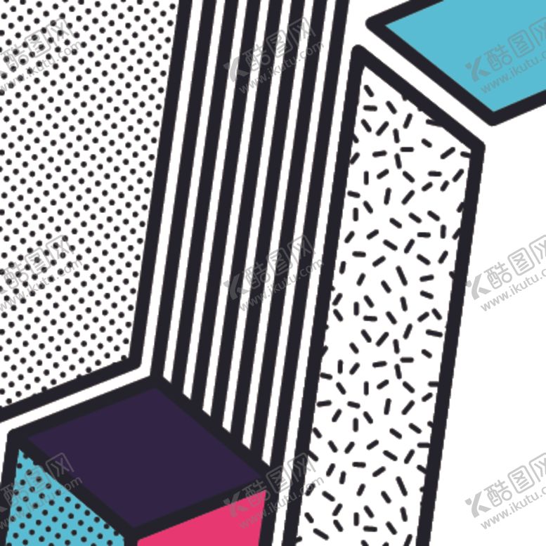 编号：78476110192133332480【酷图网】源文件下载-彩色拼接设计图案