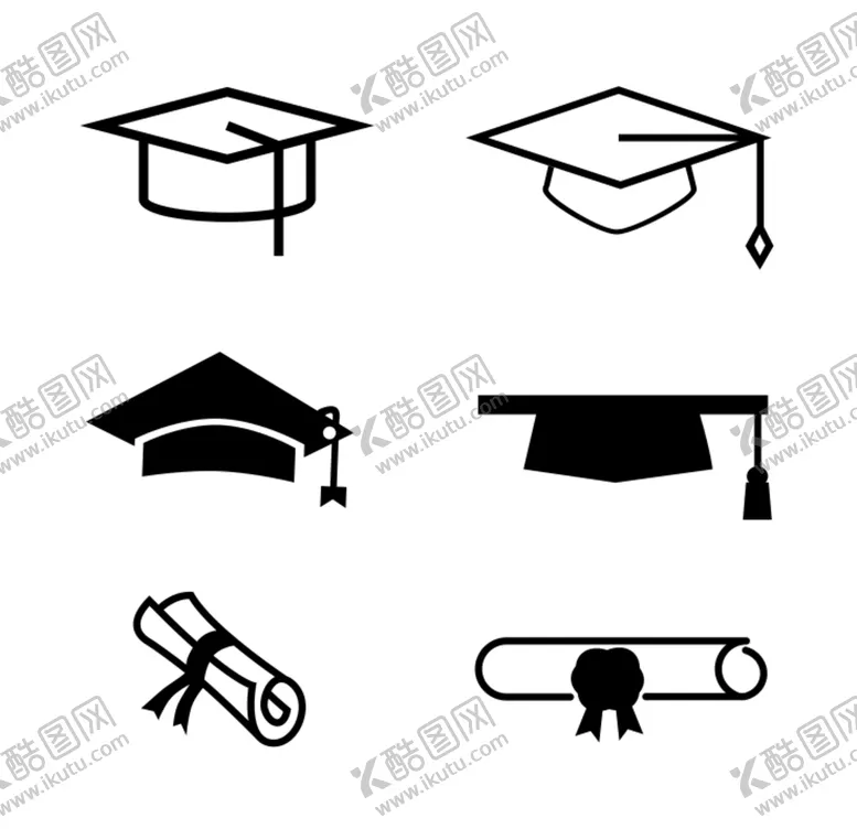 编号：62292301240014266244【酷图网】源文件下载-博士帽图标