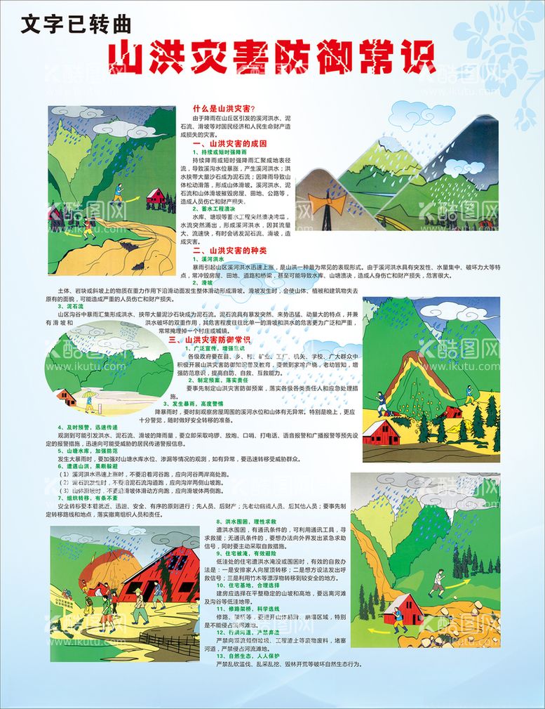 编号：25680112130302406042【酷图网】源文件下载-山洪灾害防御