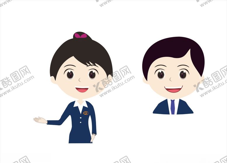 编号：94357507121824042498【酷图网】源文件下载-社保宣传卡通人物保哥保妹