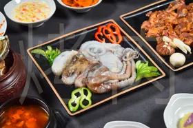韩国烤肉美食传统美食餐饮