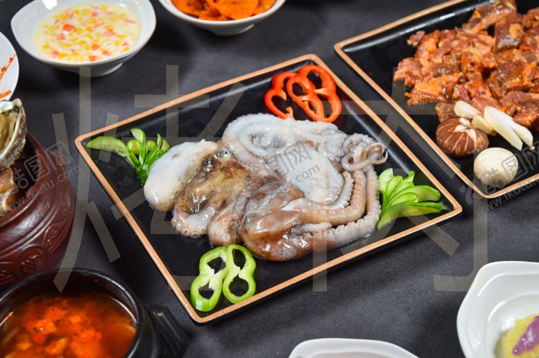编号：52444410170750041613【酷图网】源文件下载-韩国烤肉美食传统美食餐饮
