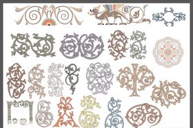 西方花纹欧式边框角花